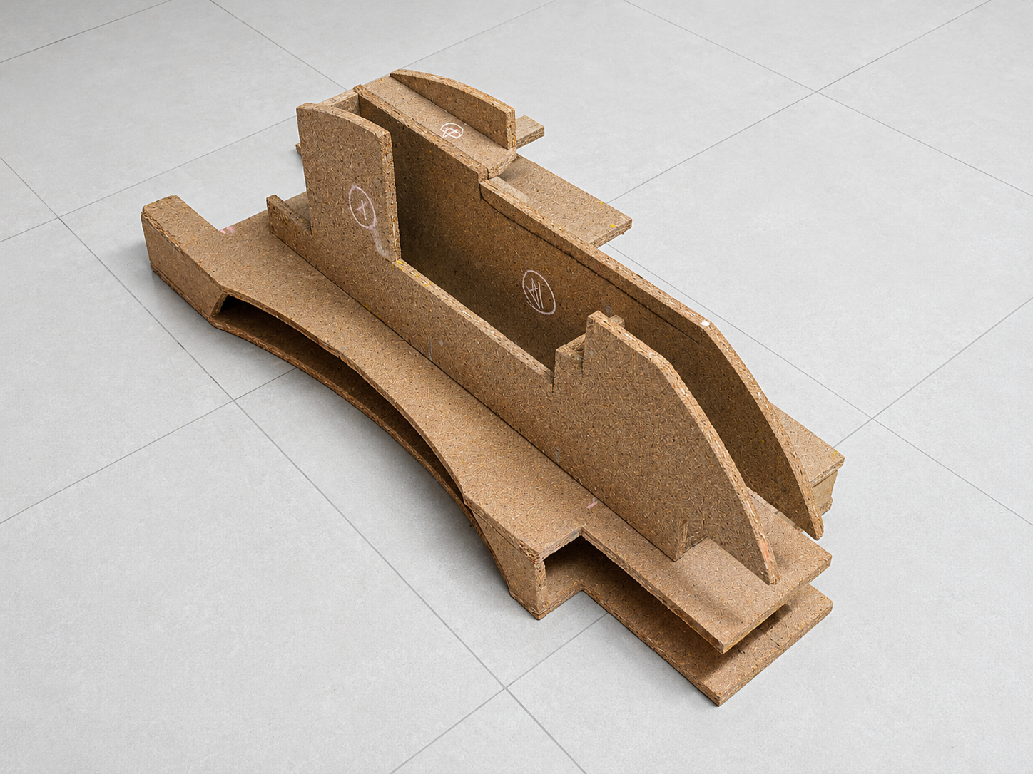 Rear view of Chipboard Construction by Silvio Ruggieri